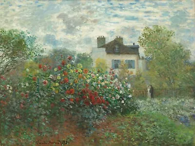 Print -    The Artist's Garden In Argenteuil By Claude Monet • $4.99