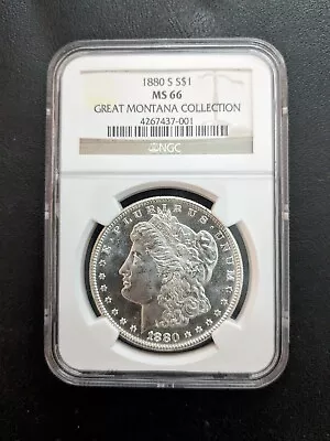 1880-S Morgan Silver Dollar NGC MS66 • $250