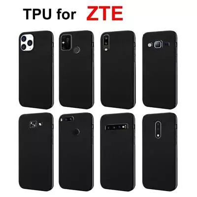 Black TPU Shell Cover For ZTE - Silicone Case For All Models • $15.39