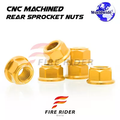 Gold Rear Sprocket Nuts M8 For MV Agusta Brutale 1090 RR 10 11 12 13 14 15 16 17 • $30.67