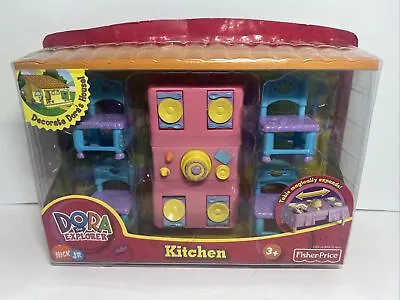 Fisher Price Dora The Explorer Kitchen Dollhouse Furniture Decorate Doras House • $9.99