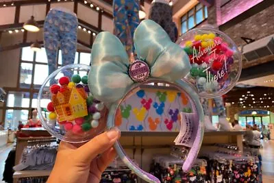 Disney Parks UP Grape Soda Cap Balloons Rare Pixar Minnie Ears Headband US • $18.99