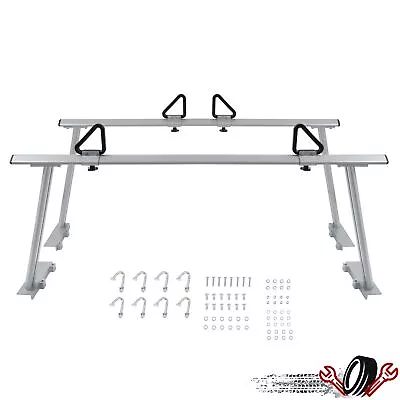 Pickup Truck Bed Ladder Rack Adjustable W/Ladder Stops&Plastic Handles • $150.65