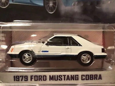 Greenlight 1:64 1979 FORD MUSTANG COBRA Fox Body WHITE Hot Hatches Series 2 • $12