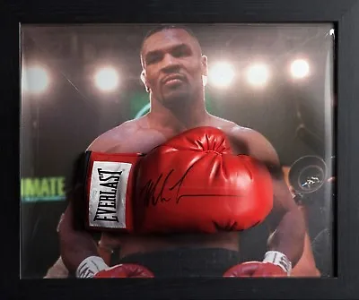 Iron Mike Tyson Framed Signed Everlast Boxing Glove  Coa Proof World Champion  • £249