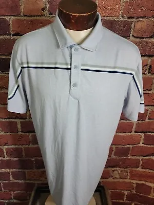 Puma Men's L Lavender White Short Sleeve Golf Polo Shirt ESPN Logo⛳ • $23.98