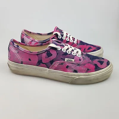 Women's VANS 'Della' Sz 8.5 US Shoes Pink VGCon Hearts RARE! | 3+ Extra 10% Off • $52.49