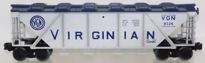 Lionel 9134 Virginian Covered Quad Hopper Silver W/ Blue Print W/ Hatches 4 Bay • $34.95