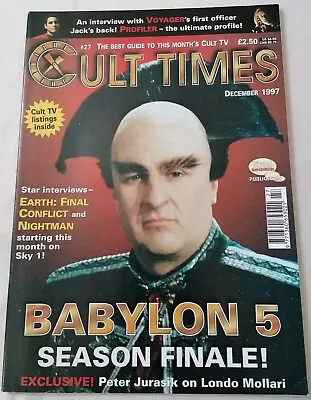 MAGAZINE - Cult Times #27 Babylon 5 Cover Season Finale! + Earth Final Conflict • £3