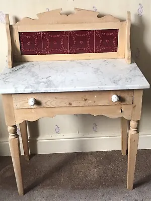 Antique Washstand Marble Top • £100