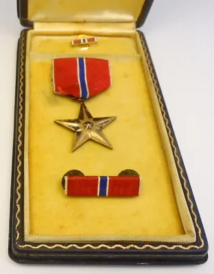 $159.99 • Buy WWII US Military Issued Named Bronze Star Medal W/ Original Box ~ Free Shipping
