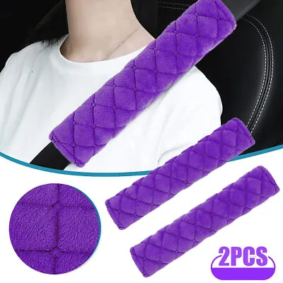 £6.30 • Buy Car Seat Belt Pads Safety Cushion Shoulder Strap Covers Harness Protector Purple