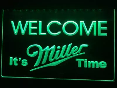 Miller Beer Led Neon Hanging Light Sign Bar Pub Man Cave Decor Sport Gift Sale • $24.89