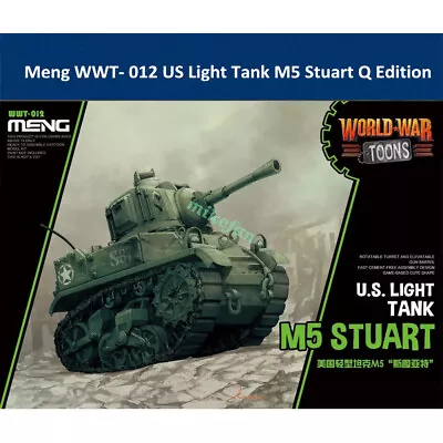 Meng US Light Tank M5 WWT- 012 Stuart Q Edition Plastic Assembly Model • $13.67