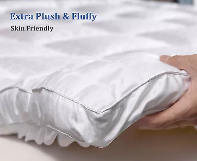 Luxury Extra Thick Mattress Topper Plush Cotton Top Cooling Hollow Fiber Fill • $118.25