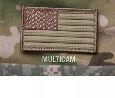 Morale Patch Milspec Monkey MSM - AMERICAN USA US FLAG -3.25  X 2  MULTICAM ARID • $8.49