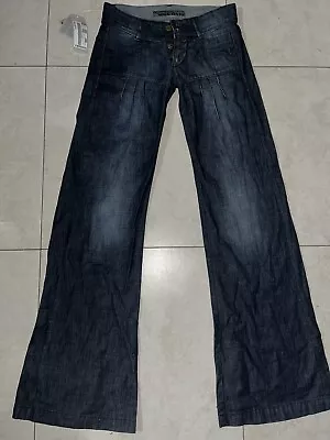 Miss Sixty Jeans Tulum Trousers  JC9600 Made In Italy Jeans Pants Wide 26 New • $110