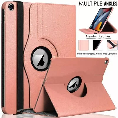 For Apple IPad 9th Generation 10.2  2021 360° Rotating Smart Leather Case Cover • £5.99