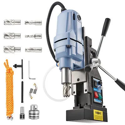 Magnetic Drill MD40 Stepless Speed Bi-Directional 1300W 10000N 650RPM 6 HSS Bits • $179.99