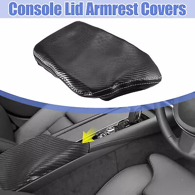 Black Center Console Cover Pad Armrest Cover Pad For Volvo S90 XC90 XC60 2021 • $15.97