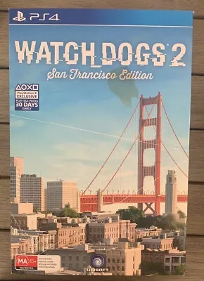 Watch Dogs 2 San Francisco Edition Collectors Edition PS4 PAL PlayStation • $50