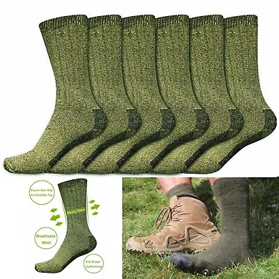 Men Merino Wool Military Cadet Army Work Boot Thick Thermal Winter Socks 2.8 Tog • £6.49