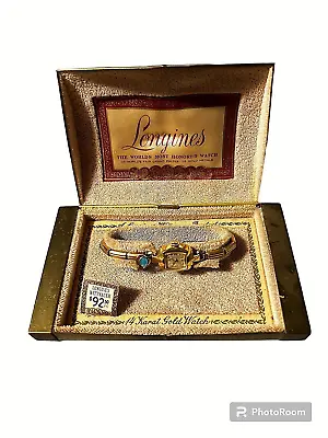 Vintage Longines 14kt Gold Ladies 17j  Watch With Original Box • $265