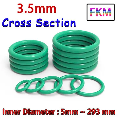 5mm-293mm ID Metric Nitrile Rubber O Ring Oring Oil Seals 35mm Cross Section • $3.27