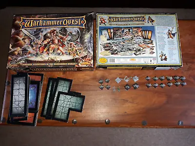 Warhammer Quest 1995 BOX FULL SET OF DUNGEON TILES & SOME MINIATURES • £100