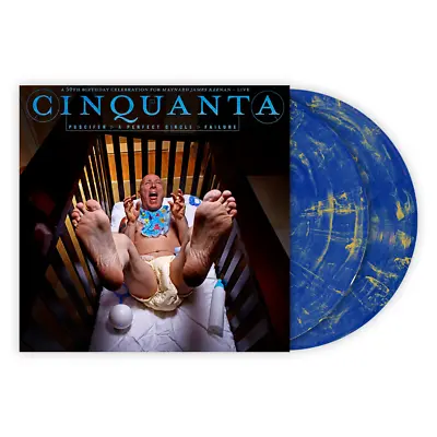 ONLY 300 MADE Maynard James Keenan Puscifer Cinquanta Blue Gold Swirl Vinyl LP • $2999.95