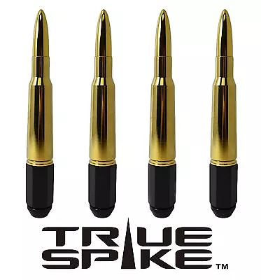 20 True Spike 7 Inch 1/2  Steel Lug Nuts 24k Gold Bullet Spikes For Mercury • $254.95