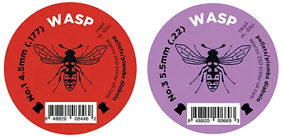 Wasp .177 / .22 Round Domed Pest Control Medium Weight Air Pellets • £5.99