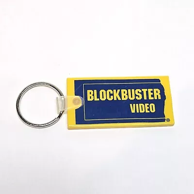 Vtg Blockbuster Video Rubber Keychain Rental Chain Promo Trinket Vhs Gaming 90s • $14.99