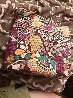 Vera Bradley Plum Crazy Shoulder/Tote Toggle Close  • $25