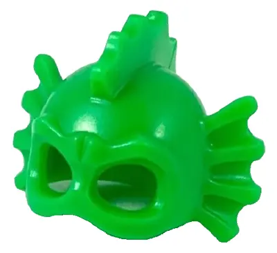 LEGO Bright Green Minifig Costume Mask Head Cover Swamp Creature Fins Spikes D46 • $3.35