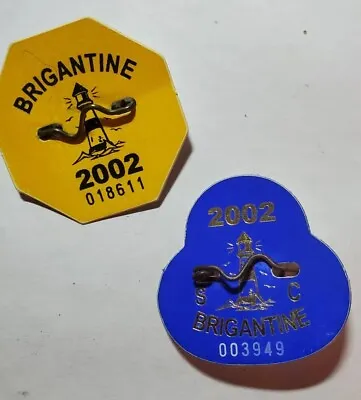 $18.70 • Buy 2002 Brigantine N.j. Beach Badges