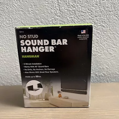 Hangman SBH-6 No Stud Home Theater Soundbar Speaker Mount Hanger NEW! • $14.90