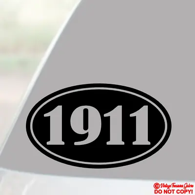 1911 Vinyl Decal Sticker Car Window Bumper 2nd Amendment Gun Ammo Box Case Safe • $2.99
