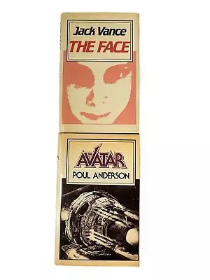 The Avatar & The Face Vintage Science Fiction Books By Jack Vance Poul Anderson • £14.99