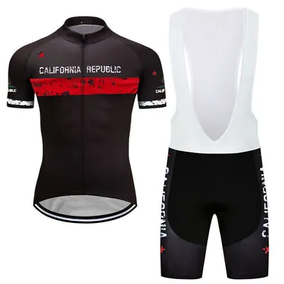 2021 Pro Cycling Short Jersey Bib Shorts Set Riding Mtb       • $21.44