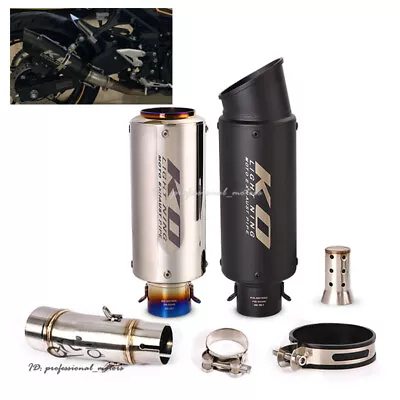 Slip For Kawasaki Ninja 400 Z400 2017-2023 Exhaust Tips Mid Tail Muffler System • $97.37