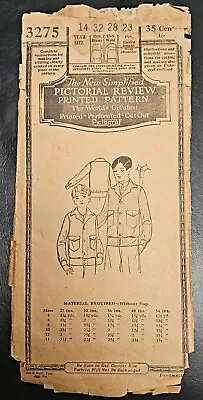 Edwardian-1920 Boy's Sport Blouse Pattern Antique Top-Vintage Sewing/Clothing • £4.82