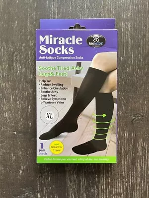 Uniwide Miracle Socks Anti-Fatigue Compression Socks XL • $6.39