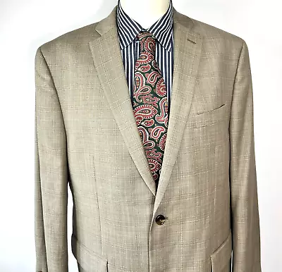 Michael Kors Sport Coat Gold Edition Gray Glen Plaid Wool 2 Button Men's 44R • $31.44