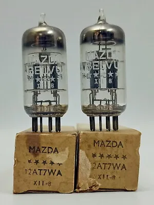 Matched Pair Mazda 5 Star Triple Mica 12at7wa = Premium Quality Ecc81 12at7 Tube • $199.99