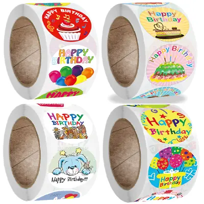 £2.79 • Buy Birthday Stickers Happy Birthday Labels Party Bag Gift Present Kids Crafts 25mm