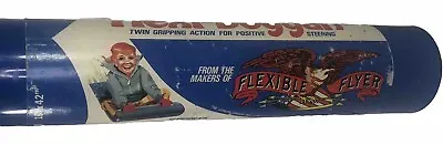 Flexible Flyer Flexi-Boggin Blue Vintage Snow Sled Model F203-18  X 42  NOS • $35.99