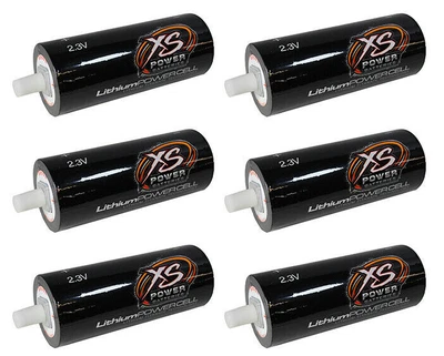 $357.95 • Buy 6 Cell Bank XS Power 66160 2.3V 35 Amp Hours Lithium Titanate Oxide LTO Cells