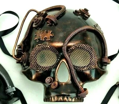 $19.95 • Buy Steampunk Cyber Punk Skull Halloween Costume Party Mask 
