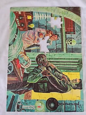 Vintage Jaymar Frankenstein /werewolf 10''x14'' Puzzle With Box Not Complete • $15.50